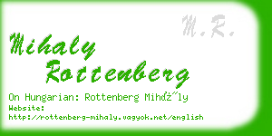 mihaly rottenberg business card